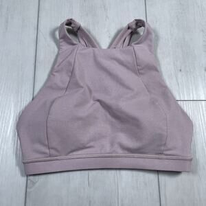 Lululemon Women's 4 Free To Be Serene High Neck Bra Light Support Mauve Purple